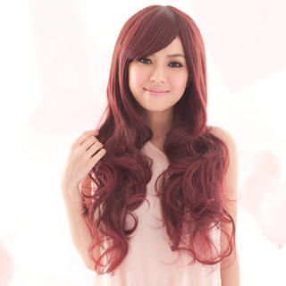 Clair Beauty Long Full Wigs - Wavy Red - One Size