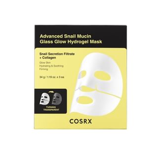 COSRX - Advanced Snail Mucin Glass Glow Hydrogel Mask Set 34g x 3 sheets