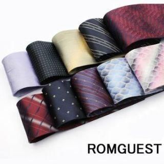 Romguest Patterned Silk Neck Tie