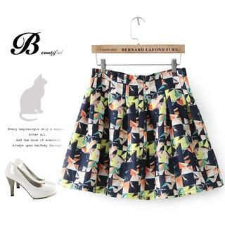 Ainvyi Print Pleat Skirt