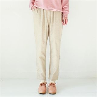 GLAM12 Pleated-Front Baggy Pants