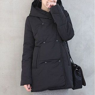 Neeya Double Breasted Hooded Down Coat