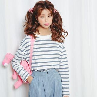 SUYISODA Striped T-Shirt