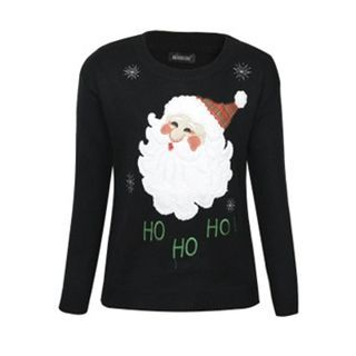 Flore Applique Santa Clause Sweater