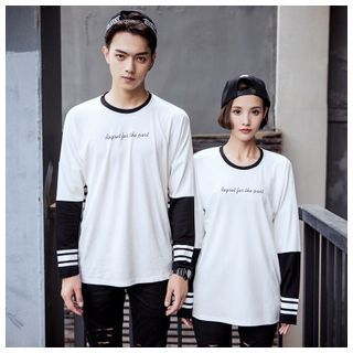 Simpair Lettering Couple T-Shirt