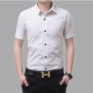 JIBOVILLE Short-Sleeve Dotted Shirt