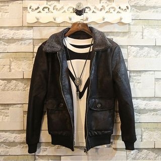 Rockedge Faux-Leather Biker Jacket