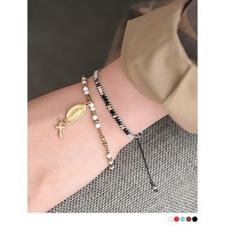 PINKROCKET Cross-Charm Bracelet