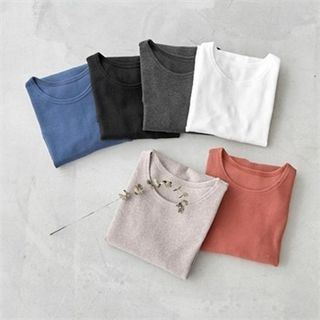 PEPER Round-Neck Long-Sleeve T-Shirt