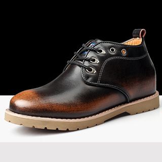 NOVO Genuine Leather Burnished Fleece-lined Shoes