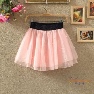Clementine Mesh Panel Skirt