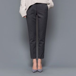 chuu Buckled-Waist Dress Pants