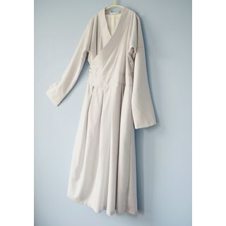Rivulet Linen-Blend Chinese Dress