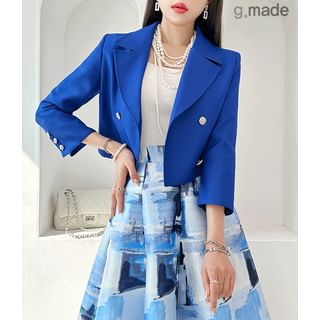 Double-Breasted Crop Blazer
