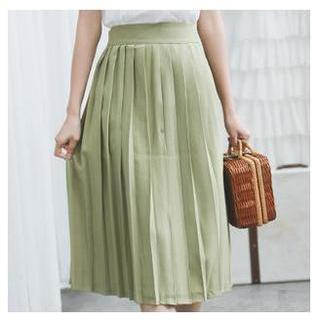 Sens Collection Pleated Long Skirt