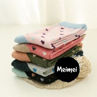 Meimei Heart Colour Block Socks