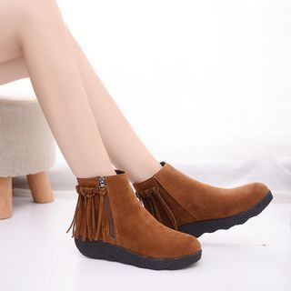 One100 Zip-Side Platform Ankle Boots