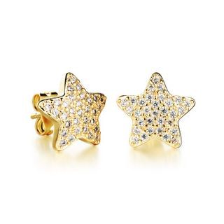Tenri Rhinestone Star Earrings