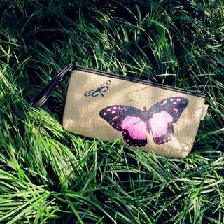 as it is Large Makeup Bag - Butterfly Brown - One Size