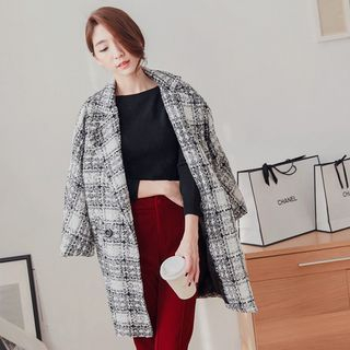 Tokyo Fashion Plaid Coat