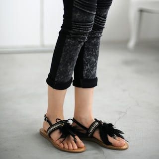 yeswalker Feather-Accent Sandals
