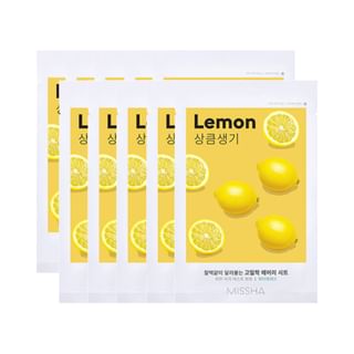 Missha - Airy Fit Sheet Mask Bundle Set - 12 Types Lemon