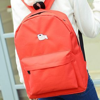 Youme Embroidered Canvas Backpack