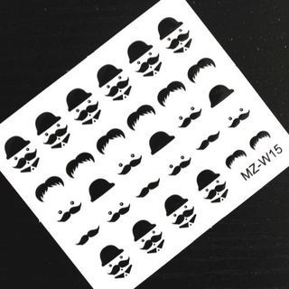 Benlyz Nail Art Sticker (W15) 1 sheet