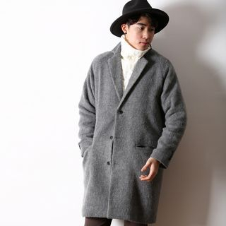 MODSLOOK Wool Blend Single-Button Coat