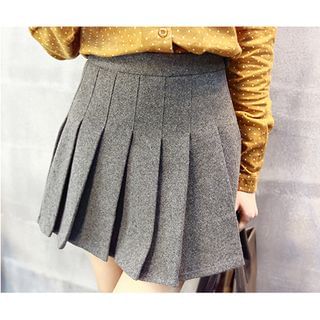 Octavia High-Waist Pleated Skirt