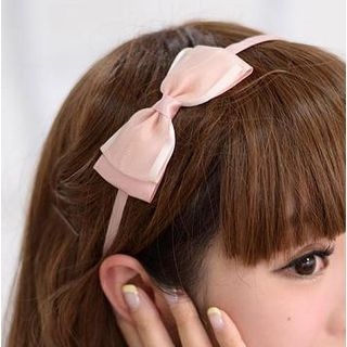 59 Seconds Bow-Accent Hair Band Color Chosen at Random - One Size