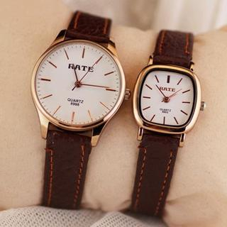 Tacka Watches Genuine Leather Strap Watch