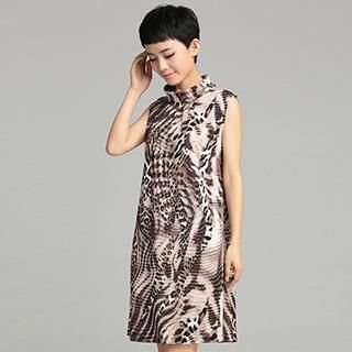 OnceFeel Sleeveless Print Dress