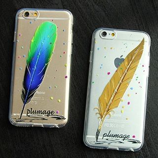 Casei Colour Feather Silicone Mobile Case - iPhone 6s / 6s Plus