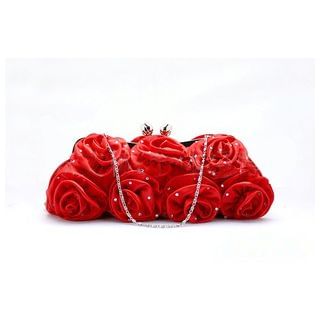 Glam Cham Floral Embroidered Clutch