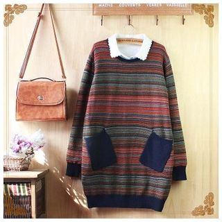 Kirito Stripe Patterned Sweater