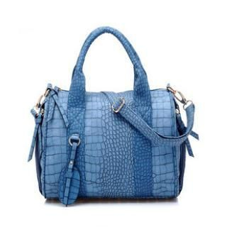 LineShow Croc-Grain Tote