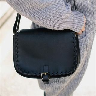 QNIGIRLS Faux-Leather Shoulder Bag