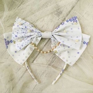 Tanaka Print Bow Hair Band