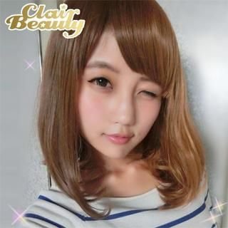 Clair Beauty Medium Full Wig - Straight Dark Yellow Mix - One Size