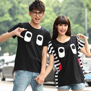 Igsoo Couple Print T-Shirt