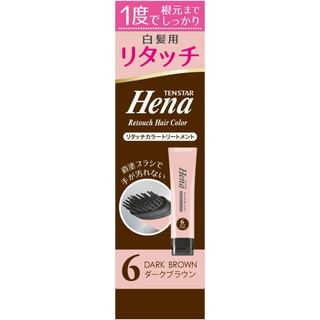 Tenstar - Hena Retouch Hair Color Treatment 6 Dark Brown - 65G