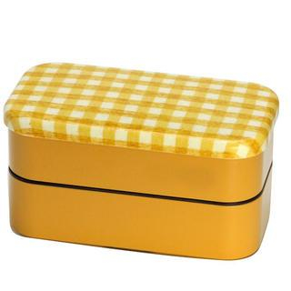 Hakoya Hakoya Nunobari 2 Layers Lunch Box L Hoccori Yellow