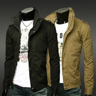 Jazzcool Stand Collar Zip Jacket