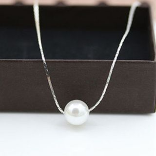 Cheermo Faux Pearl Necklace / Crystal Necklace