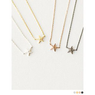 PINKROCKET Starfish Silver Necklace