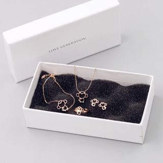 Love Generation Rose Gold Monkey Necklace / Earrings / Necklace