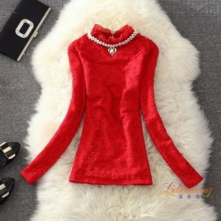 Clementine Frill Collar Fleece Top