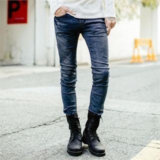 TOMONARI Washed Skinny Jeans