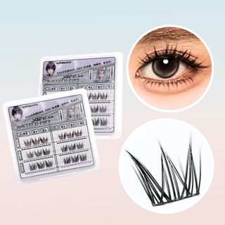 Bonnie Wisp - Individual Cluster False Eyelashes Black - One Size